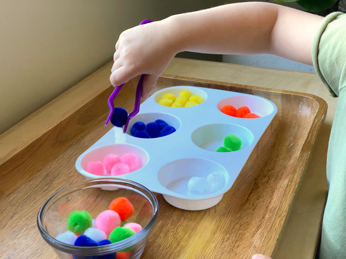 Unlock Your Child’s Motor Skills with a Fun Montessori Activity: Transferring beads with Tweezers