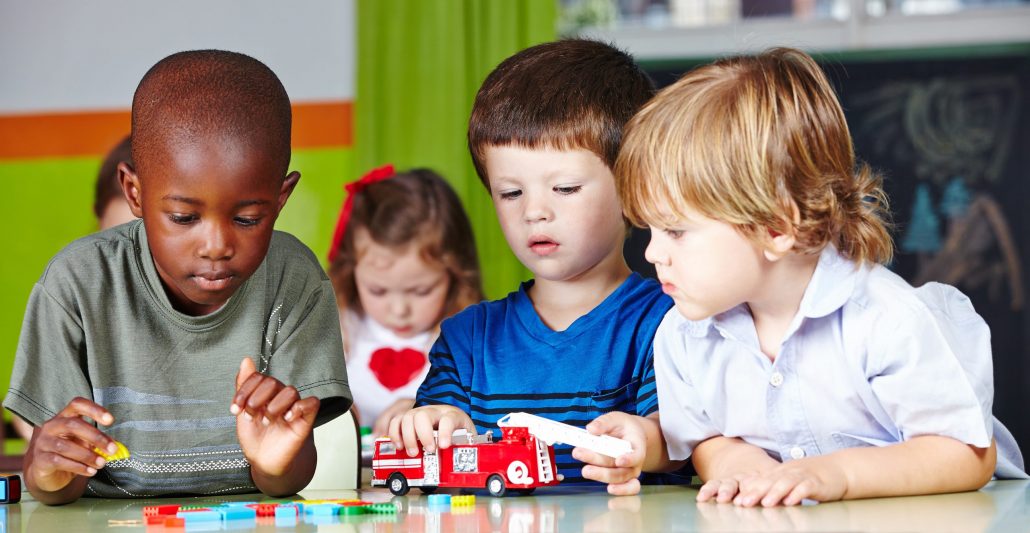 Children show interest in the classroom